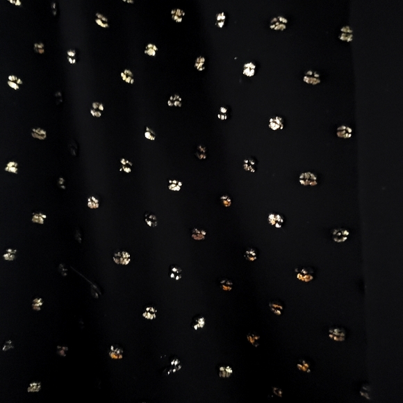 Ted Baker London Riiaa Joyous Sheer Gold Dot Button-down Blouse Size 3/US 8 - Picture 7 of 9